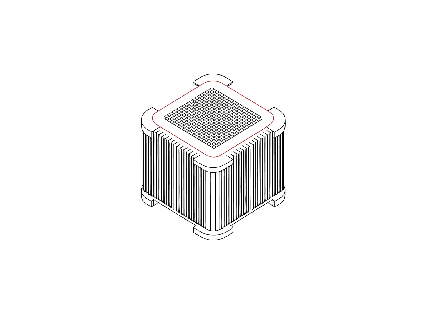 Серверный CPU на радиаторе